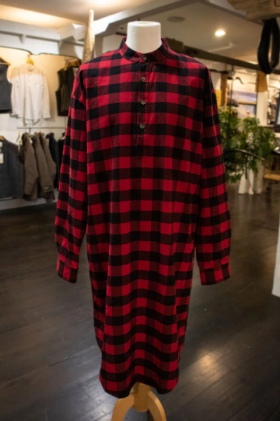 Flannel Nightshirt LV 9 -Red Black Check